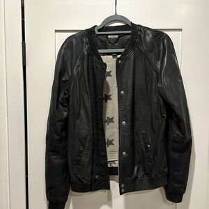 Maison Scotch Mademoiselle Leather Jacket Size 3